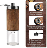 Darrahopens Appliances > Kitchen Appliances > Coffee Machines & Accessories Manual Coffee Grinder - Ceramic Burr, Adjustable Grind Levels for Drip & Espresso