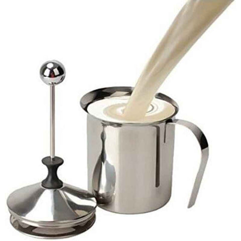 Darrahopens Appliances > Kitchen Appliances > Coffee Machines & Accessories Milk Frother Stainless Steel Double Pump, 400 ml