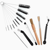 Darrahopens Appliances > Kitchen Appliances > Coffee Machines & Accessories Professional Coffee Machine Cleaning Brush Set | 10-Piece Multifunctional Tool Kit | Includes Long-Handled Spring Brush, Wooden Handle Brush, Cleaning Needle, and Bent Nozzle Brush | Suitable for Deep Cleaning of Coffee Machines, Grinders, and Brewing Hea
