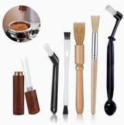 Darrahopens Appliances > Kitchen Appliances > Coffee Machines & Accessories Professional Coffee Machine Cleaning Brush Set | 6-Piece Multi-functional Tool Kit | Includes Dosing Needle / Bent Cleaning Brush / Flat Cleaning Brush / Wooden Handle Cleaning Brush / Metal Handle Cleaning Brush / Bent Brush with Spoon | Suitable for dee