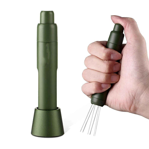 Darrahopens Appliances > Kitchen Appliances > Coffee Machines & Accessories Retractable Espresso Stirrer Tools for Barista, Magnetic  Espresso Distribution Tool with Stainless Steel Needles (Green)