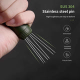 Darrahopens Appliances > Kitchen Appliances > Coffee Machines & Accessories Retractable Espresso Stirrer Tools for Barista, Magnetic  Espresso Distribution Tool with Stainless Steel Needles (Green)