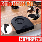 Darrahopens Appliances > Kitchen Appliances > Coffee Machines & Accessories Silicone Coffee Tamper Mat Non Slip Corner Tamping Pad for Espresso Station 14x12.5cm