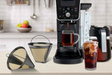 Darrahopens Appliances > Kitchen Appliances > Coffee Machines & Accessories Stainless Steel Reusable Cone Shape Permanent Coffee Filter Mesh Basket 1pc