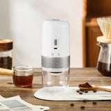 Darrahopens Appliances > Kitchen Appliances > Coffee Machines & Accessories Wireless Portable Electric Coffee Grinder - Adjustable Coarseness, USB-C Rechargeable, One-Touch Operation(white)