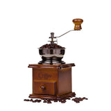 Darrahopens Appliances > Kitchen Appliances > Coffee Machines & Accessories Wooden Coffee Grinder Vintage Antique Ceramic Hand Cranked Coffee Grinder with Retro Style Wooden Coffee Grinder-tfrf