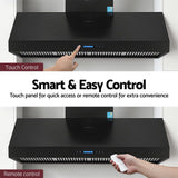 Darrahopens Appliances > Kitchen Appliances > Cooking Ranges Devanti 1500mm Commercial BBQ Range Hood Dual Motor W/ Remote Control Black