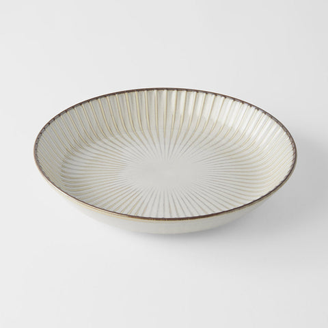 Darrahopens Appliances > Kitchen Appliances > Cooking Ranges Plate High Rim 22.5cm White Sendan Glaze