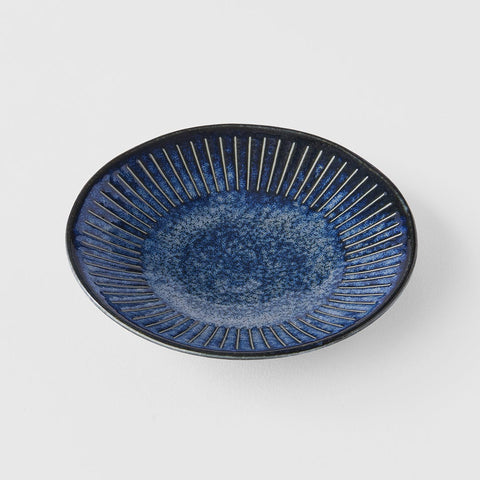 Darrahopens Appliances > Kitchen Appliances > Cooking Ranges Saucer 12cm Ridged Indigo Glaze