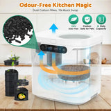 Darrahopens Appliances > Kitchen Appliances > Cooktops & Stoves 4L Electric Composter in White for Kitchen Food Waste Recycling In Australia - Darrahopens