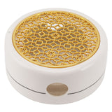 Darrahopens Appliances > Kitchen Appliances > Cooktops & Stoves Ceramic Tea Pot Warmer with 11.8cm Gold Gasket Circular Concave Tea Kettle Heating Base for Home Kitchen Countertops In Australia - Darrahopens