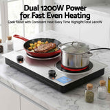 Darrahopens Appliances > Kitchen Appliances > Cooktops & Stoves Devanti 2 Hobs Ceramic Cooktop Electric Hot Plate Infrared Knob Control 2400W