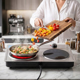 Darrahopens Appliances > Kitchen Appliances > Cooktops & Stoves Devanti 2 Hobs Ceramic Cooktop Electric Hot Plate Infrared Knob Control 2400W