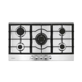 Darrahopens Appliances > Kitchen Appliances > Cooktops & Stoves Devanti 90cm Gas Cooktop 5 Burner LPG NG Stainless Steel Hob Silver