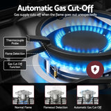 Darrahopens Appliances > Kitchen Appliances > Cooktops & Stoves Devanti 90cm Gas Cooktop 5 Burner LPG NG Stainless Steel Hob Silver