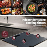 Darrahopens Appliances > Kitchen Appliances > Cooktops & Stoves Devanti Electric Ceramic Cooktop 60cm Touch Control Grey