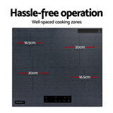 Darrahopens Appliances > Kitchen Appliances > Cooktops & Stoves Devanti Electric Ceramic Cooktop 60cm Touch Control Grey