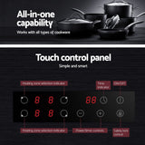 Darrahopens Appliances > Kitchen Appliances > Cooktops & Stoves Devanti Electric Ceramic Cooktop 60cm Touch Control Grey