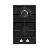 Darrahopens Appliances > Kitchen Appliances > Cooktops & Stoves Devanti Gas Cooktop 30cm 2 Burner Built-in Stove Glass Cook Top NG LPG Wok Burner
