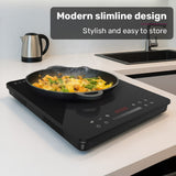 Darrahopens Appliances > Kitchen Appliances > Cooktops & Stoves EUROCHEF Induction Cooktop, 2000W, 9 Heat Levels, Fast Electric Portable Cooker, Touch Controls with Slider