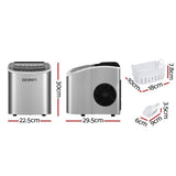 Darrahopens Appliances > Kitchen Appliances Devanti 12kg Ice Maker Machine w/Self Cleaning Portable Ice Cube Tray 2L White