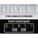 Darrahopens Appliances > Kitchen Appliances Devanti 12kg Ice Maker Machine w/Self Cleaning Portable Ice Cube Tray 2L White
