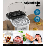 Darrahopens Appliances > Kitchen Appliances Devanti 12kg Ice Maker Machine w/Self Cleaning Portable Ice Cube Tray 2L White