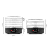 Darrahopens Appliances > Kitchen Appliances Devanti 5 Trays Food Dehydrator Fruit Dehydrators Pet Beef Jerky Dryer Black
