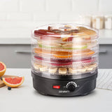 Darrahopens Appliances > Kitchen Appliances Devanti 5 Trays Food Dehydrator Fruit Dehydrators Pet Beef Jerky Dryer Black