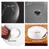 Darrahopens Appliances > Kitchen Appliances Devanti 5 Trays Food Dehydrator Fruit Dehydrators Pet Beef Jerky Dryer White