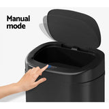 Darrahopens Appliances > Kitchen Appliances Devanti 82L Motion Sensor Bin Rubbish Waste Automatic Trash Can Kitchen Black