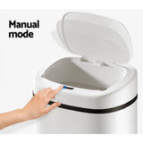 Darrahopens Appliances > Kitchen Appliances Devanti 82L Motion Sensor Bin Rubbish Waste Automatic Trash Can Kitchen White
