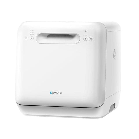 Darrahopens Appliances > Kitchen Appliances Devanti Benchtop Dishwasher 3 Place Bench Top Countertop Dish Washer Cleaner