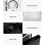 Darrahopens Appliances > Kitchen Appliances Devanti Mini Bar Fridge Portable Office Home Refrigerator Cooler Freezer 95L