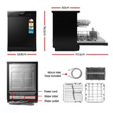 Devanti 12 Place Settings Dishwasher 55cm Freestanding Benchtop Built-In In Australia - Darrahopens