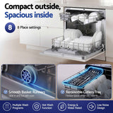 Darrahopens Appliances > Kitchen Appliances > Dishwashers Devanti 8 Place Settings Benchtop Dishwasher White