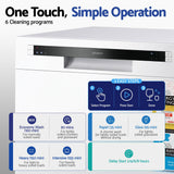 Darrahopens Appliances > Kitchen Appliances > Dishwashers Devanti 8 Place Settings Benchtop Dishwasher White