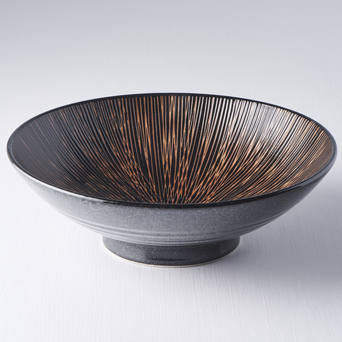 Darrahopens Appliances > Kitchen Appliances > Dishwashers Ramen Bowl 24.5cm Bronze Converging Glaze