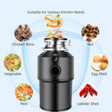 Darrahopens Appliances > Kitchen Appliances > Food Dehydrators 550W Food Waste Disposer with AU Plug, 4000RPM, Black, Stainless Steel for Kitchen In Australia - Darrahopens