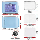 Darrahopens Appliances > Kitchen Appliances > Food Dehydrators Devanti 5 Trays Food Dehydrator Mini Fruit Dryer 500W