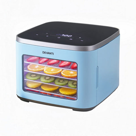 Darrahopens Appliances > Kitchen Appliances > Food Dehydrators Devanti 5 Trays Food Dehydrator Mini Fruit Dryer 500W