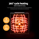 Darrahopens Appliances > Kitchen Appliances > Food Dehydrators Devanti 9 Trays Food Dehydrator with Hanging Stainless Steel Tray