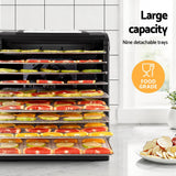 Darrahopens Appliances > Kitchen Appliances > Food Dehydrators Devanti 9 Trays Food Dehydrator with Hanging Stainless Steel Tray