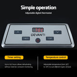 Darrahopens Appliances > Kitchen Appliances > Food Dehydrators Devanti 9 Trays Food Dehydrator with Hanging Stainless Steel Tray