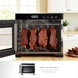 Darrahopens Appliances > Kitchen Appliances > Food Dehydrators Devanti Food Dehydrator 6 Tray Fruit Dryer Jerky Maker With Stainless Steel Rack