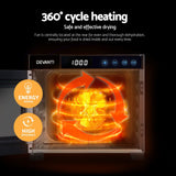 Darrahopens Appliances > Kitchen Appliances > Food Dehydrators Devanti Food Dehydrator 6 Tray Fruit Dryer Jerky Maker With Stainless Steel Rack
