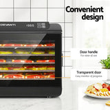 Darrahopens Appliances > Kitchen Appliances > Food Dehydrators Devanti Food Dehydrator 6 Tray Fruit Dryer Jerky Maker With Stainless Steel Rack