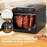 Darrahopens Appliances > Kitchen Appliances > Food Dehydrators Devanti Food Dehydrator 6 Tray Fruit Dryer Jerky Maker With Stainless Steel Rack