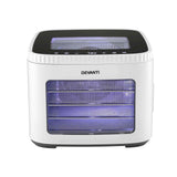 Darrahopens Appliances > Kitchen Appliances > Food Dehydrators Devanti Food Dehydrator Machine 5 Tray Mini Fruit Dryer Maker White