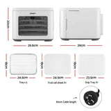 Darrahopens Appliances > Kitchen Appliances > Food Dehydrators Devanti Food Dehydrator Machine 5 Tray Mini Fruit Dryer Maker White